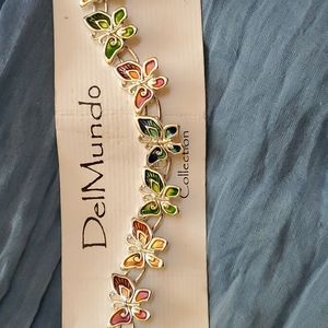 DelMundo multi colored butterfly🦋 bracelet